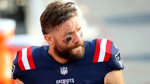 Julian Edelman #11 of the New England Patriots looks on after the game against the Denver Broncos at Gillette Stadium on October 18, 2020 in Foxborough, Massachusetts.