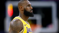 LeBron James #23 of the Los Angeles Lakers