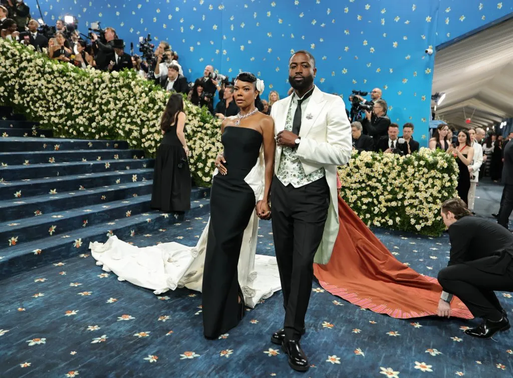 Dwayne Johnson and Gabrielle Union at the Met Gala carpet (Getty Images)