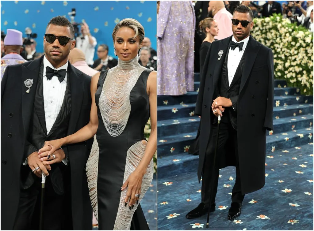 Russell Wilson and wife Ciara attend the 2025 Met Gala (Getty Images)