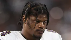 Lamar Jackson #8 of the Baltimore Ravens.