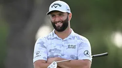 Jon Rahm of Spain reacts on the 12th hole during Day Two of the acciona Open de España presented by Madrid at Club de Campo Villa de Madrid on October 07, 2022.