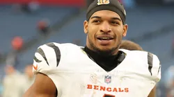 Ja'Marr Chase #1 of the Cincinnati Bengals jogs off the field after his team's 37-27 win against the Tennessee Titans at Nissan Stadium on December 15, 2024 in Nashville, Tennessee.
