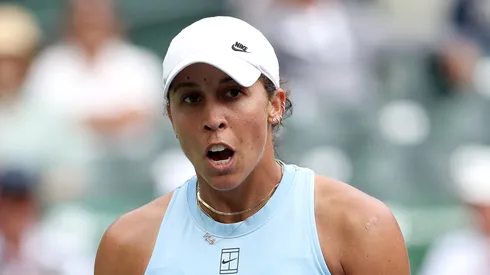 Madison Keys celebrates