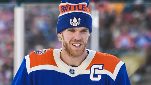 Connor McDavid #97 of the Edmonton Oilers at Commonwealth Stadium.