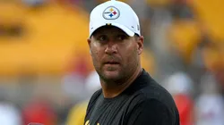 Ben Roethlisberger #7 of the Pittsburgh Steelers looks on during warmups before a preseason game against the Tampa Bay Buccaneers at Heinz Field on August 9, 2019 in Pittsburgh, Pennsylvania.