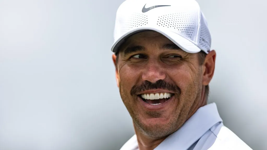 Captain Brooks Koepka of Smash GC looks on from the ninth tee during previews for LIV Golf Miami at Trump National Doral Miami on April 03, 2025. (Source: Lauren Sopourn/Getty Images)