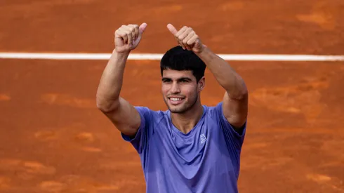 Carlos Alcaraz during Monte-Carlo 2025