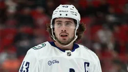 Quinn Hughes #43 of the Vancouver Canucks