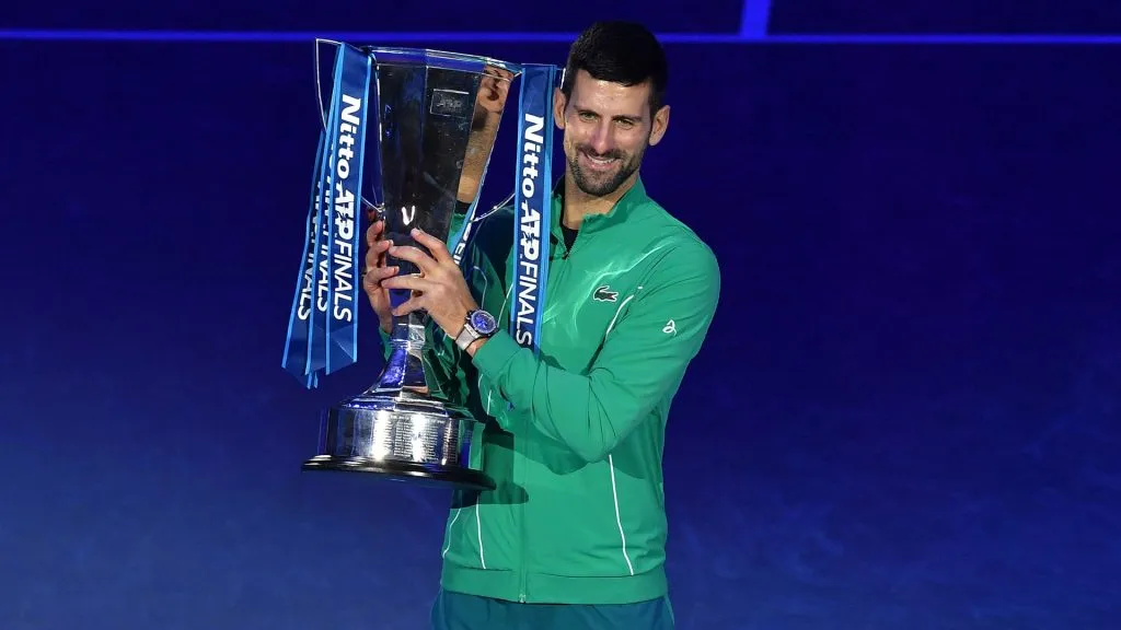2023 ATP World Tour Finals is Novak Djokovic’s last ATP title. (Valerio Pennicino/Getty Images)