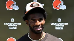 Shedeur Sanders during the Browns rookie minicamp