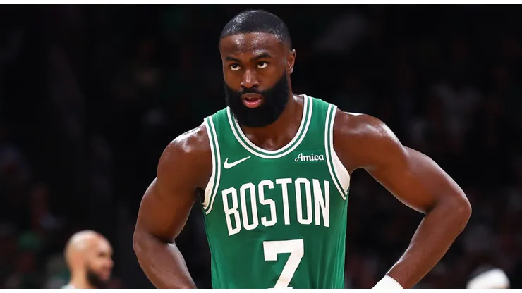 Jaylen Brown #7 of the Boston Celtics.