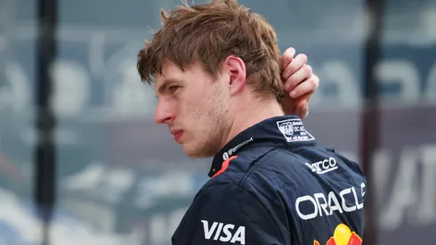 Fourth placed Max Verstappen of the Netherlands and Oracle Red Bull Racing looks on in parc ferme during the F1 Grand Prix of Miami at Miami International Autodrome on May 04, 2025 in Miami, Florida.