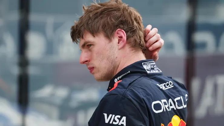 Fourth placed Max Verstappen of the Netherlands and Oracle Red Bull Racing looks on in parc ferme during the F1 Grand Prix of Miami at Miami International Autodrome on May 04, 2025 in Miami, Florida.