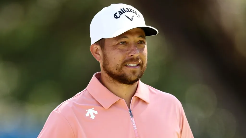 Xander Schauffele of the United States looks on from the seventh green during the Pro Am event prior to the RBC Heritage 2025 at Harbour Town Golf Links on April 16, 2025. (Source: Jared C. Tilton/Getty Images)