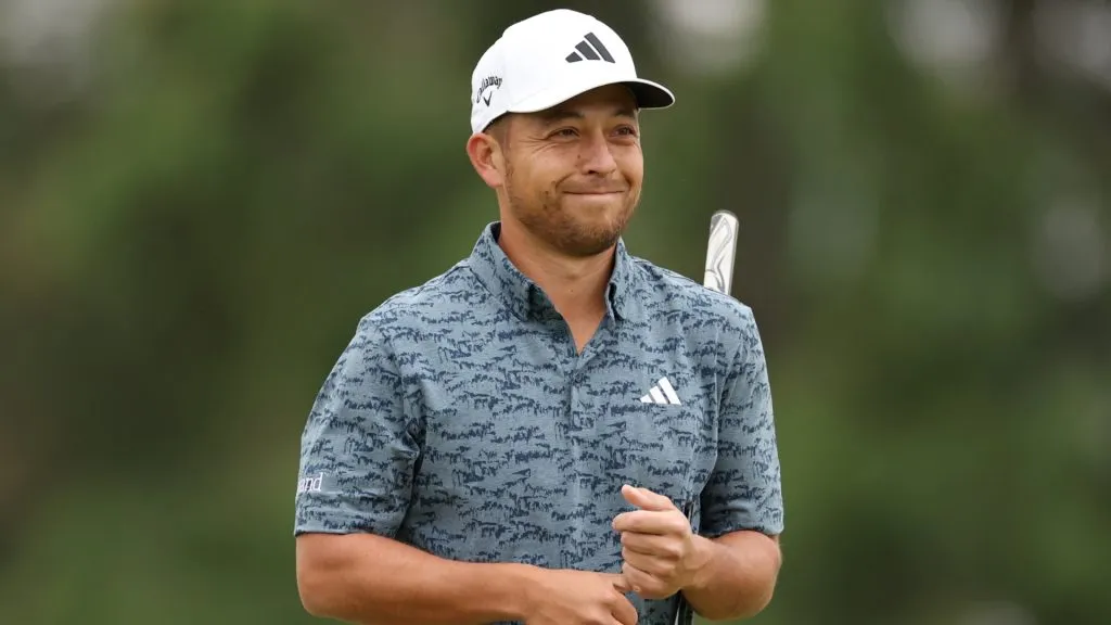 Xander Schauffele of the United States reacts to his birdie putt on the tenth green during the first round of the 123rd U.S. Open Championship on June 15, 2023. (Source: Ezra Shaw/Getty Images)
