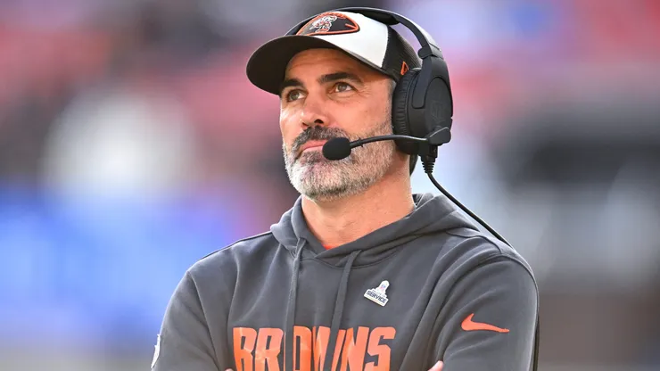 Head coach Kevin Stefanski of the Cleveland Browns looks on during the fourth quarter against the Los Angeles Chargers at Huntington Bank Field on November 03, 2024 in Cleveland, Ohio.