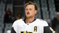 Jack Eichel at Xcel Energy Center on May 01, 2025 in St Paul, Minnesota.