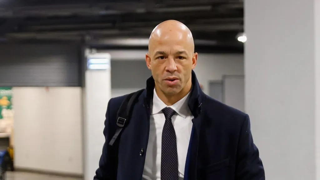 Assistant coach Manny Malhotra of the Toronto Maple Leafs arrive for the game against the Toronto Maple Leafs at UBS Arena on December 11, 2023 in Elmont, New York