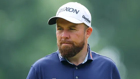 Shane Lowry of Ireland looks on while playing the 11th hole prior to the PGA Championship at Quail Hollow Country Club on May 14, 2025.