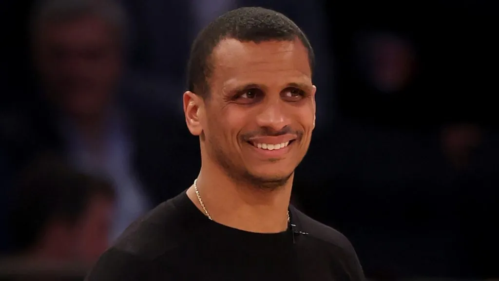 Head coach Joe Mazzulla of the Boston Celtics reacts in the fourth quarter against the New York Knicks in Game Four of the Eastern Conference Second Round NBA Playoffs in 2025. (Source: Elsa/Getty Images)