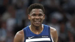 Anthony Edwards #5 of the Minnesota Timberwolves.