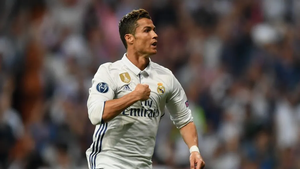 Cristiano Ronaldo celebrates for Real Madrid in the 2016-17 (Getty Images)