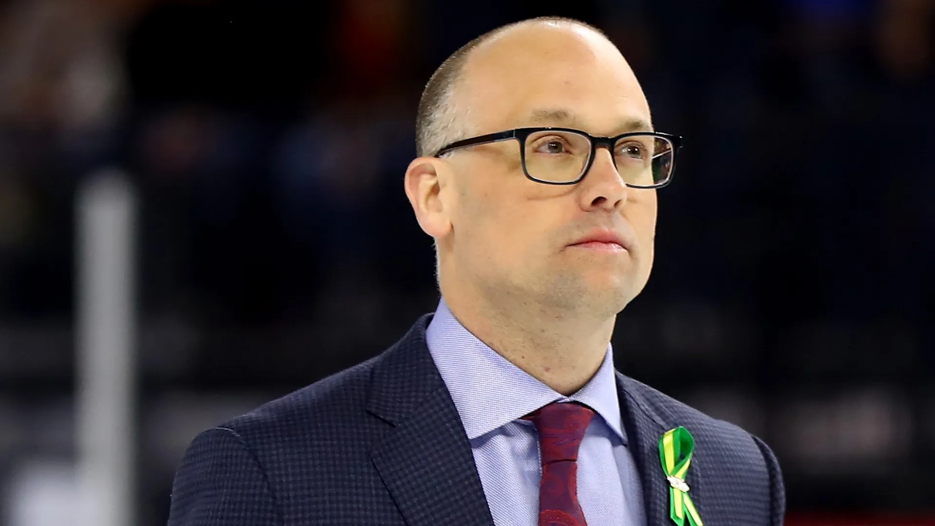 Jeff Blashill, head coach of the United States looks on during the 2018 IIHF Ice Hockey World Championship Bronze Medal Game game between the United States and Canada at Royal Arena on May 20, 2018 in Copenhagen, Denmark