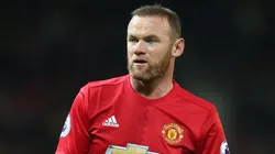 Wayne Rooney of Manchester United looks on during the Premier League match between Manchester United and West Ham United.