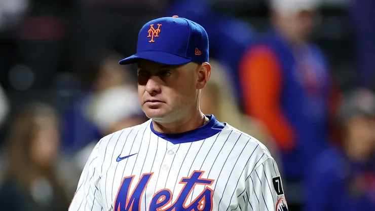 Carlos Mendoza #64 of the New York Mets in action against the Arizona Diamondbacks at Citi Field on April 30, 2025.