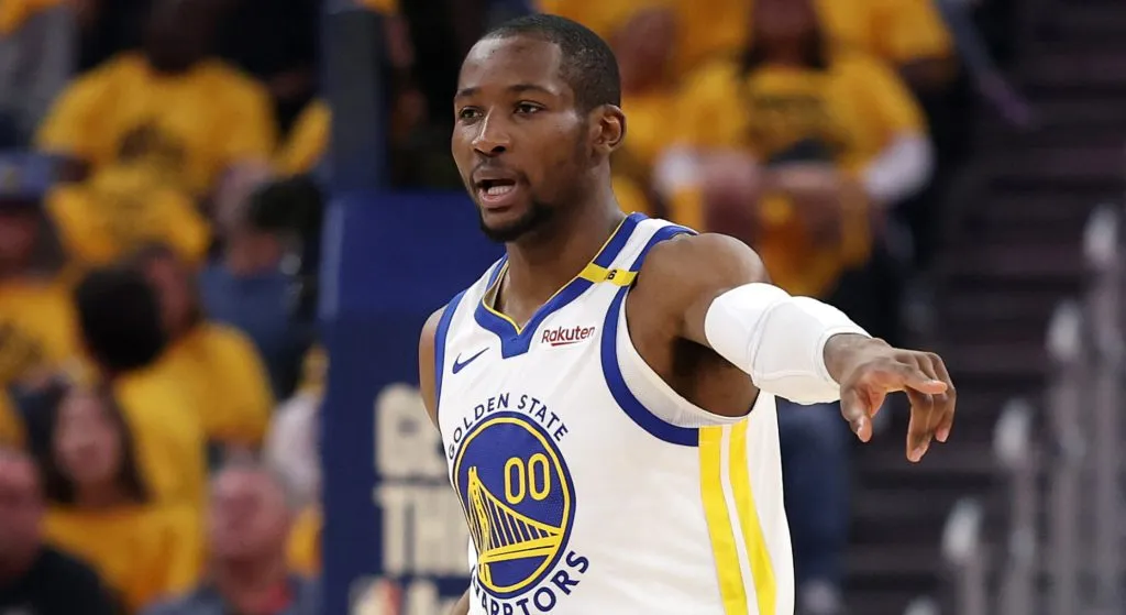 Jonathan Kuminga playing for Golden State Warriors