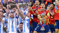 Argentina- Copa America champions España- UEFA Euro champions
