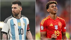 Messi-Argentina and Lamine Yamal-Spain
