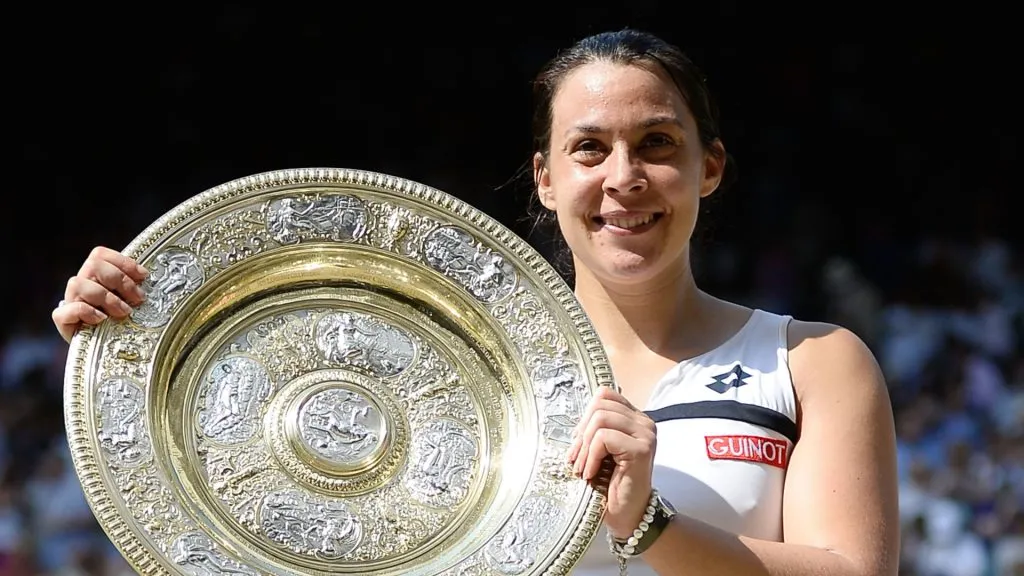 Bartoli with the Venus Rosewater Dish (Getty Images)
