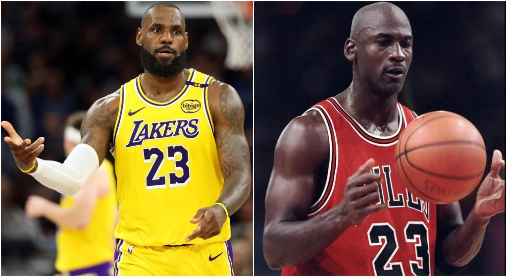 LeBron James and Michael Jordan