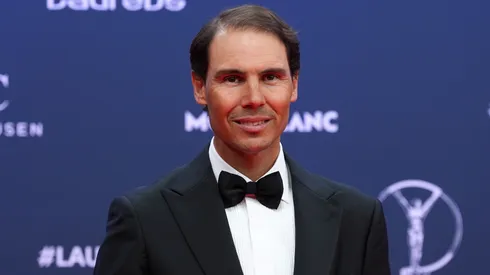 Rafa Nadal poses at the Laureus World Sports Awards Madrid 2025 at Galería de Cristal on April 21, 2025 in Madrid, Spain.