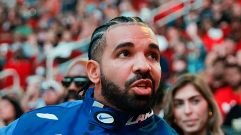 Rapper, songwriter, and icon Drake attends a game between the Houston Rockets and the Cleveland Cavaliers at Toyota Center on March 16, 2024 in Houston, Texas.
