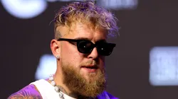 Jake Paul speaks during a press conference at The Avalon on May 14, 2025 in Los Angeles, California.