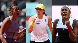 L-R: Aryna Sabalenka, Iga Swiatek and Coco Gauff are top contenders for Roland Garros