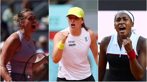 L-R: Aryna Sabalenka, Iga Swiatek and Coco Gauff are top contenders for Roland Garros