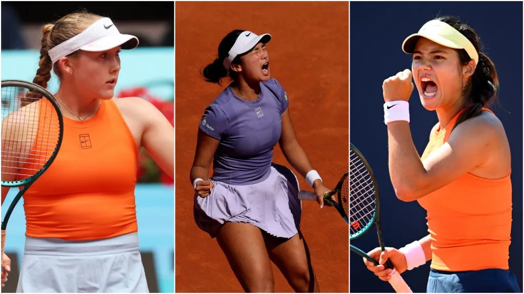 L-R: Andreeva, Eala and Raducanu will be tough opponents to encounter (Clive Mason/Clive Brunskill/Getty Images)