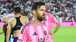 Lionel Messi #10 of Inter Miami CF reacts after the MLS match between Inter Miami CF and Orlando City at Chase Stadium on May 18, 2025 in Fort Lauderdale, Florida.