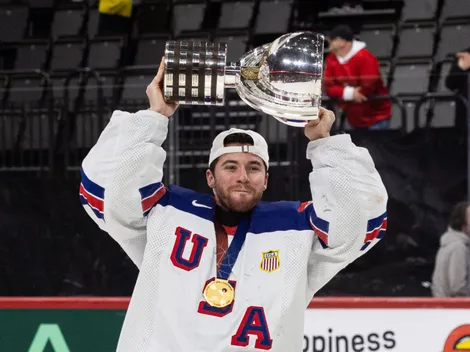 Swayman fires subtle shot at Sacco, Bruins after gold medal with USA at World Championship