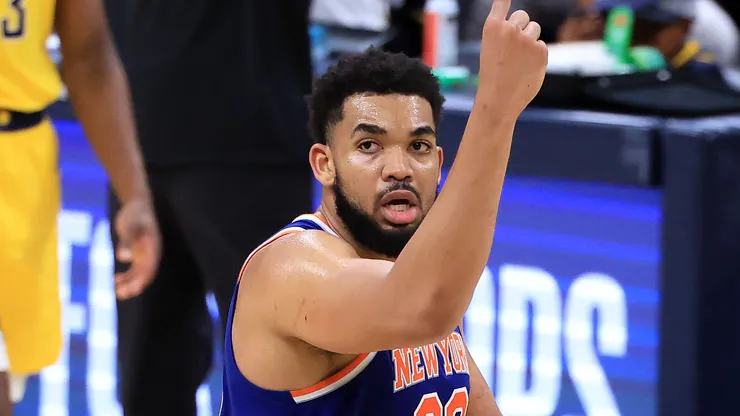 Karl-Anthony Towns #32 of the New York Knicks.