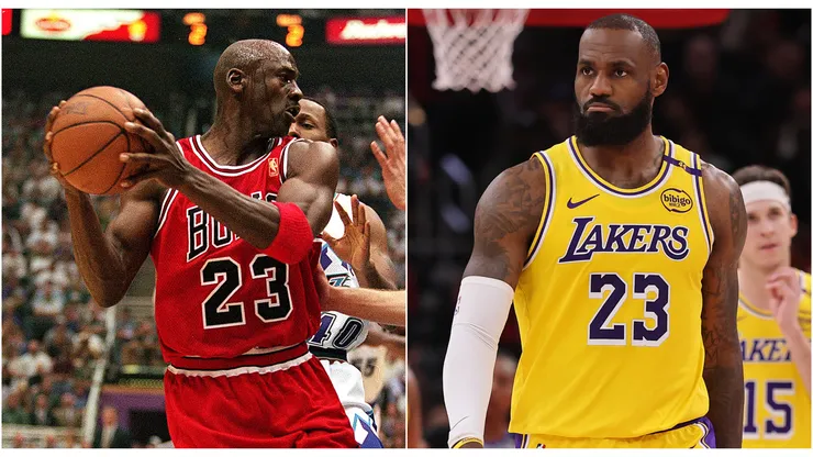 Chicago Bulls legend Michael Jordan and Los Angeles Lakers star LeBron James.