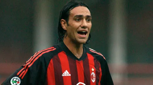 Alessandro Nesta in action during the Serie A match between AC Milan and Perugia.