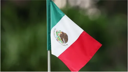 A detailed view of a mexican flag