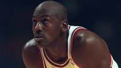 21 Oct 1995: Guard Michael Jordan #23 of the Chicago Bulls watches a free throw attempt at the United Center in Chicago, Illinois, during the game against the Seattle Supersonics. The Bulls defeated the Supersonics 101-97.