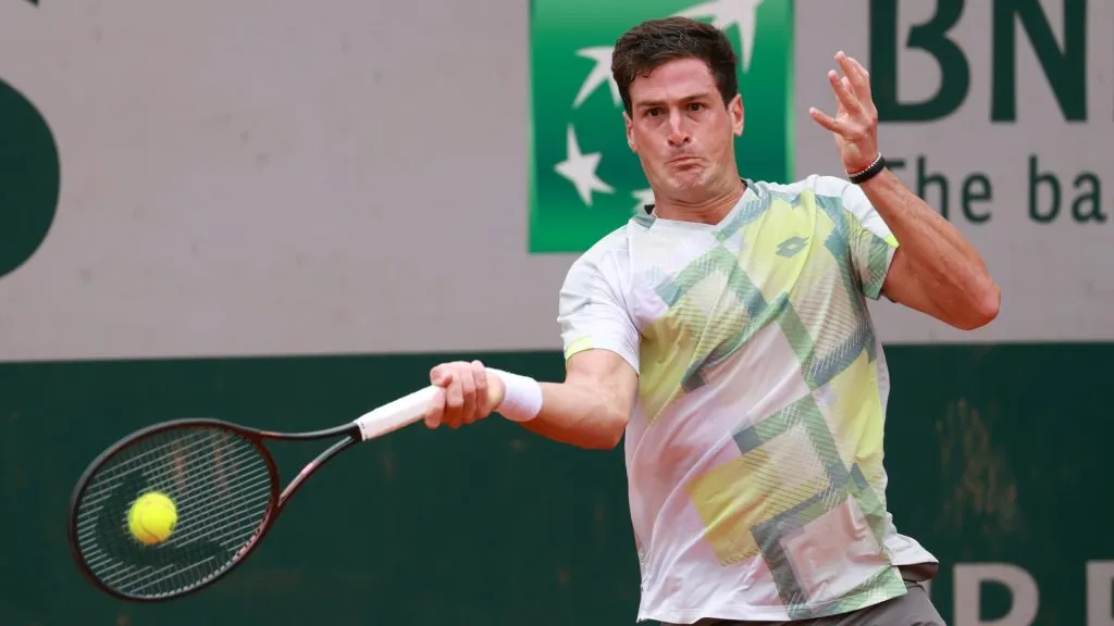 Fede Gomez plays at the 2025 French Open (Getty Images)