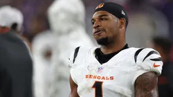 Ja'Marr Chase #1 of the Cincinnati Bengals reacts after his team was defeated by the Baltimore Ravens at M&T Bank Stadium on November 07, 2024 in Baltimore, Maryland.